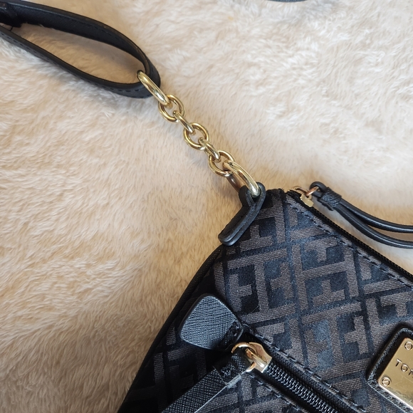 Tommy Hilfiger Black Canvas Cross Body Bag - Picture 3 of 12